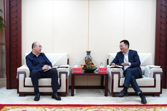 余红辉会见黑龙江省大庆市委副书记、、、市长李岩松