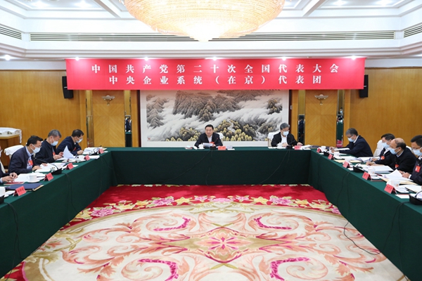 中央企业系统（在京）代表团当真会商中央纪委工作汇报、、党章修改案